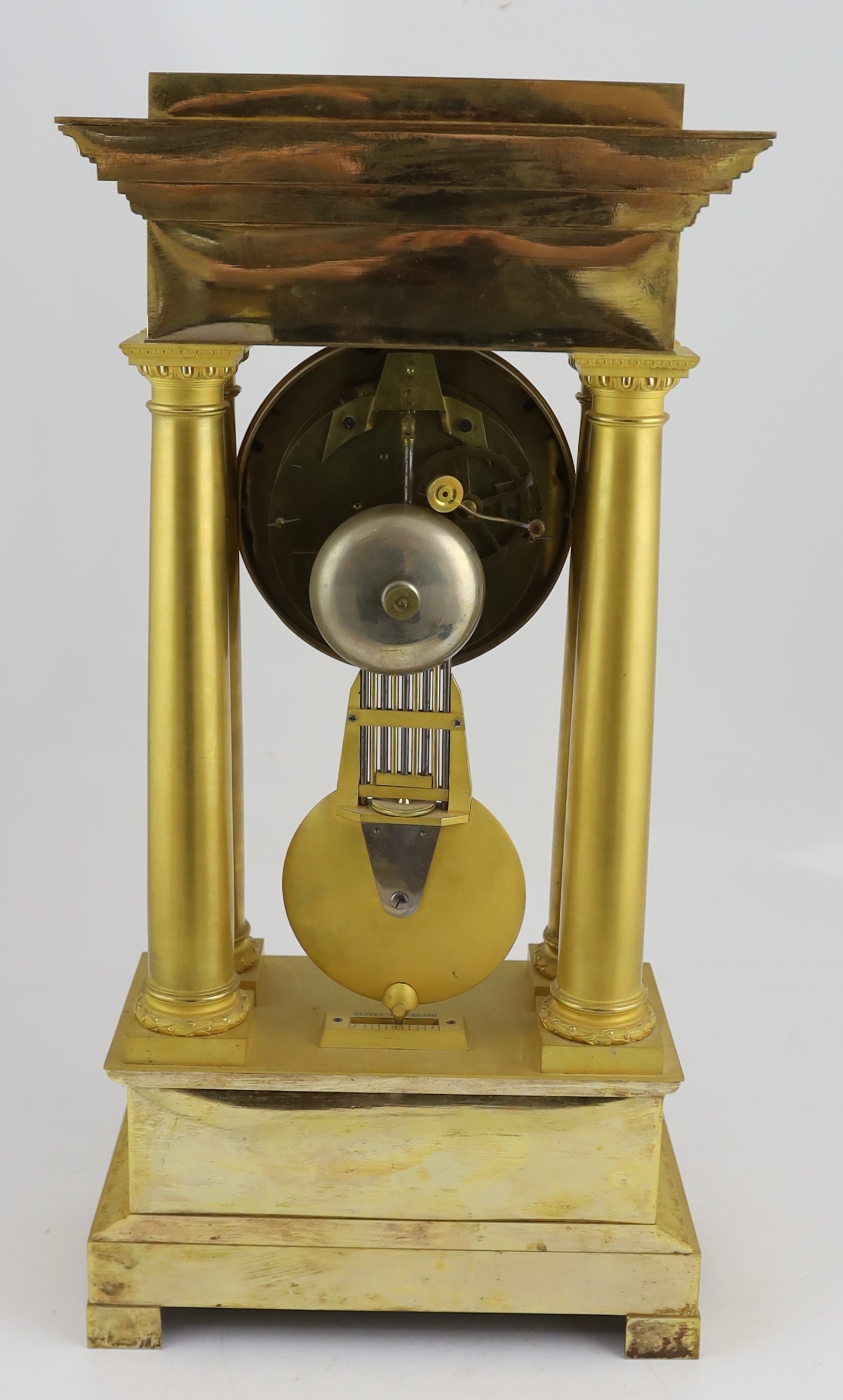 L. Lehodey à Paris, a 19th century French ormolu portico clock